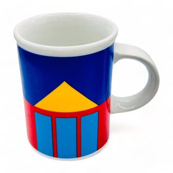 Modern Art Mug - Primary Colours and Geometric Shapes - Picture 4 of 9